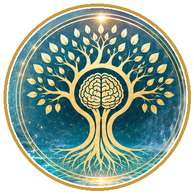 NeuroHarmonic Wellness water and golden tree logo